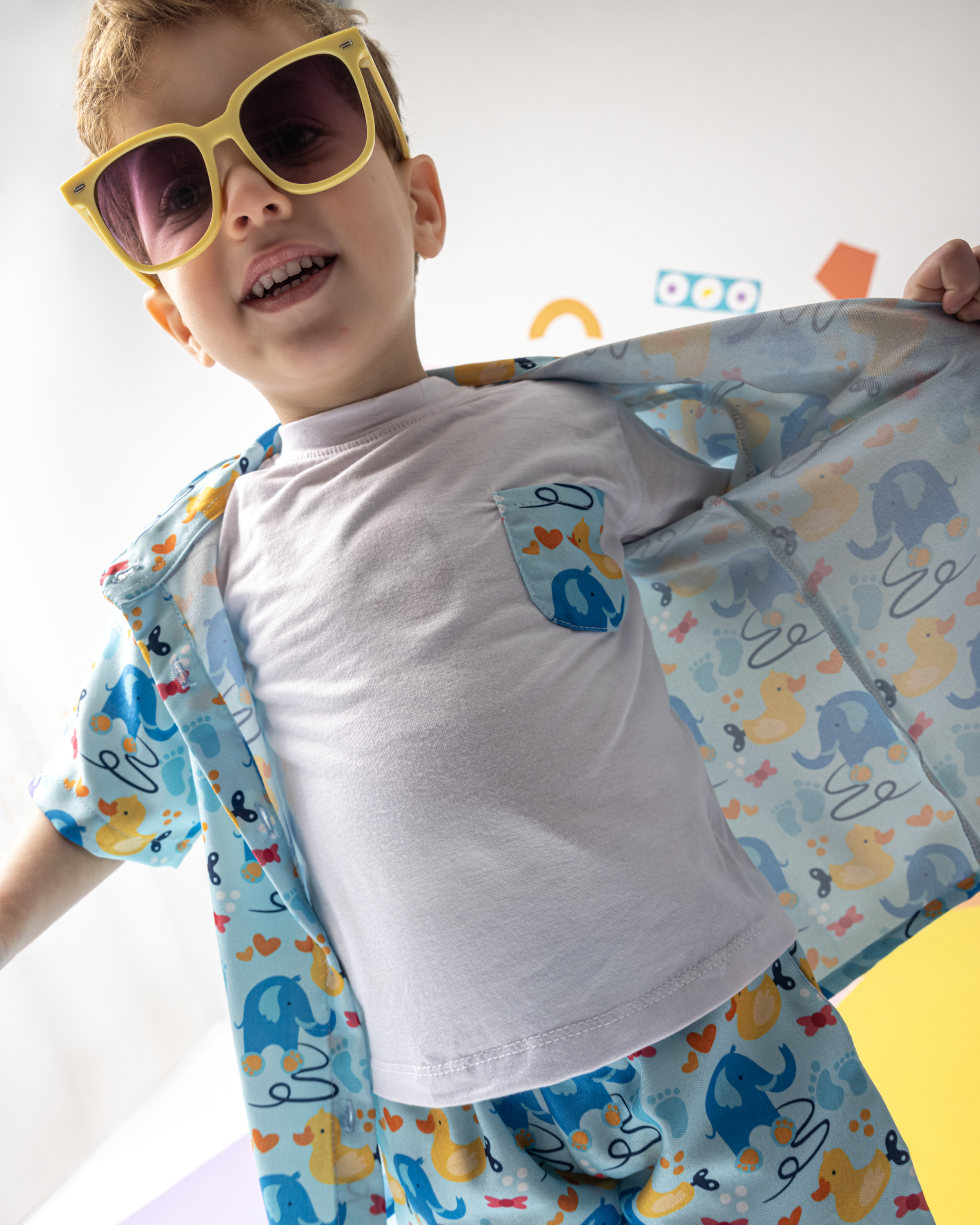 Elephants by the lake Set