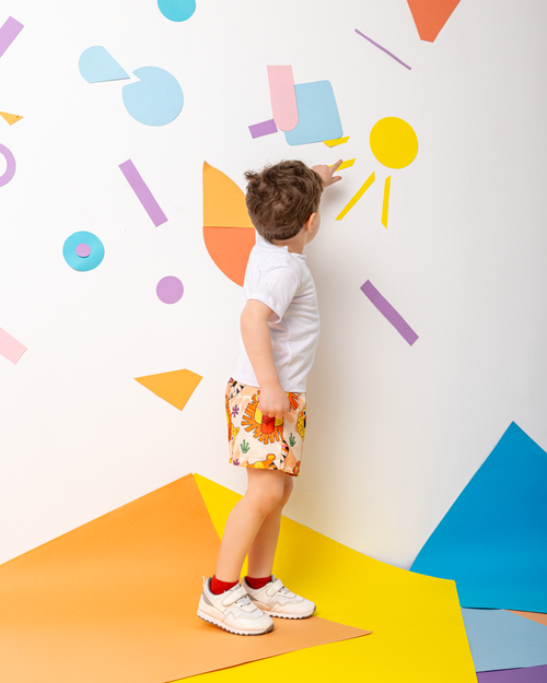 A Lion's Roar Linen Shorts
