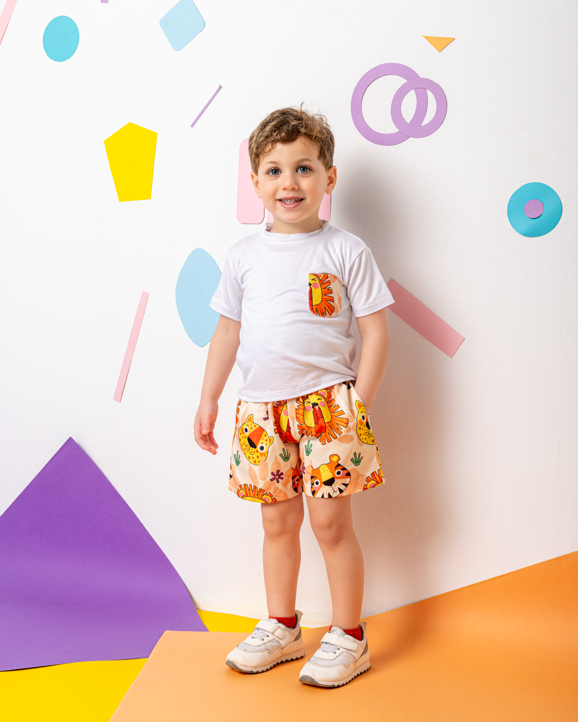 A Lion's Roar Linen Shorts