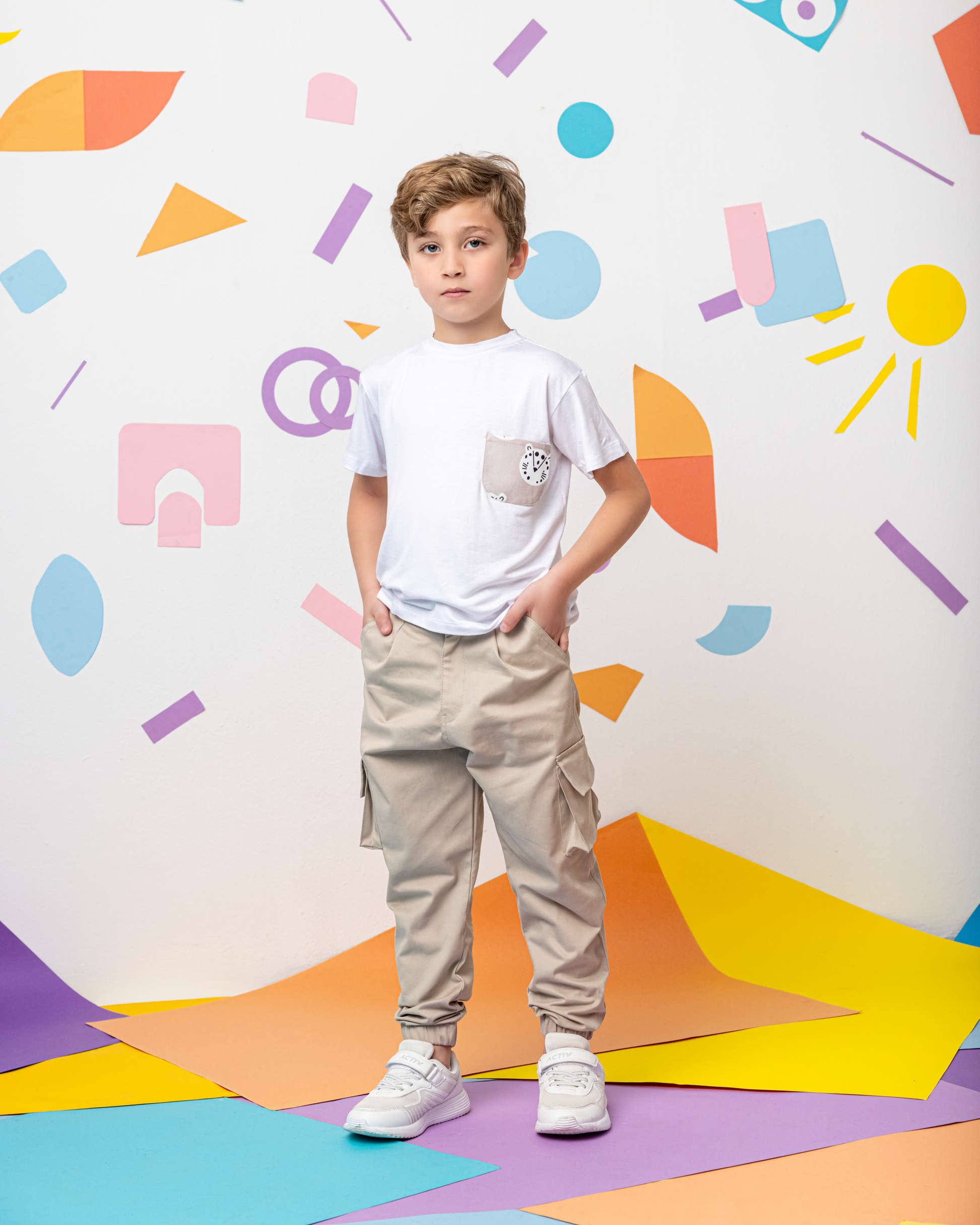Gabardine Baggy Pants