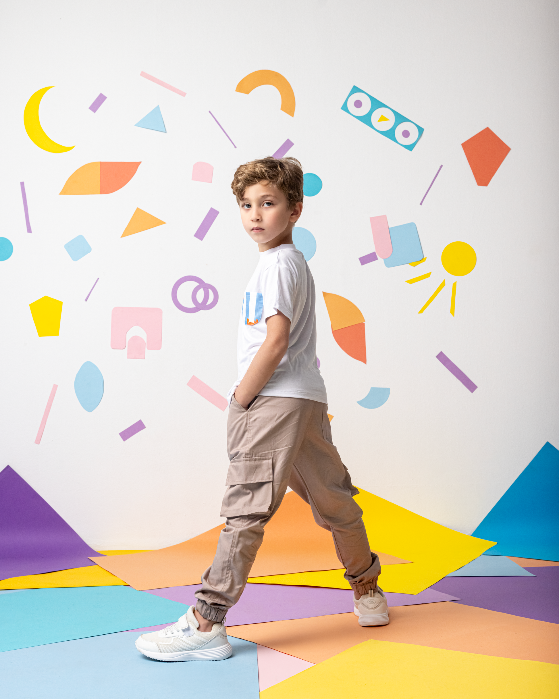 Gabardine Baggy Pants