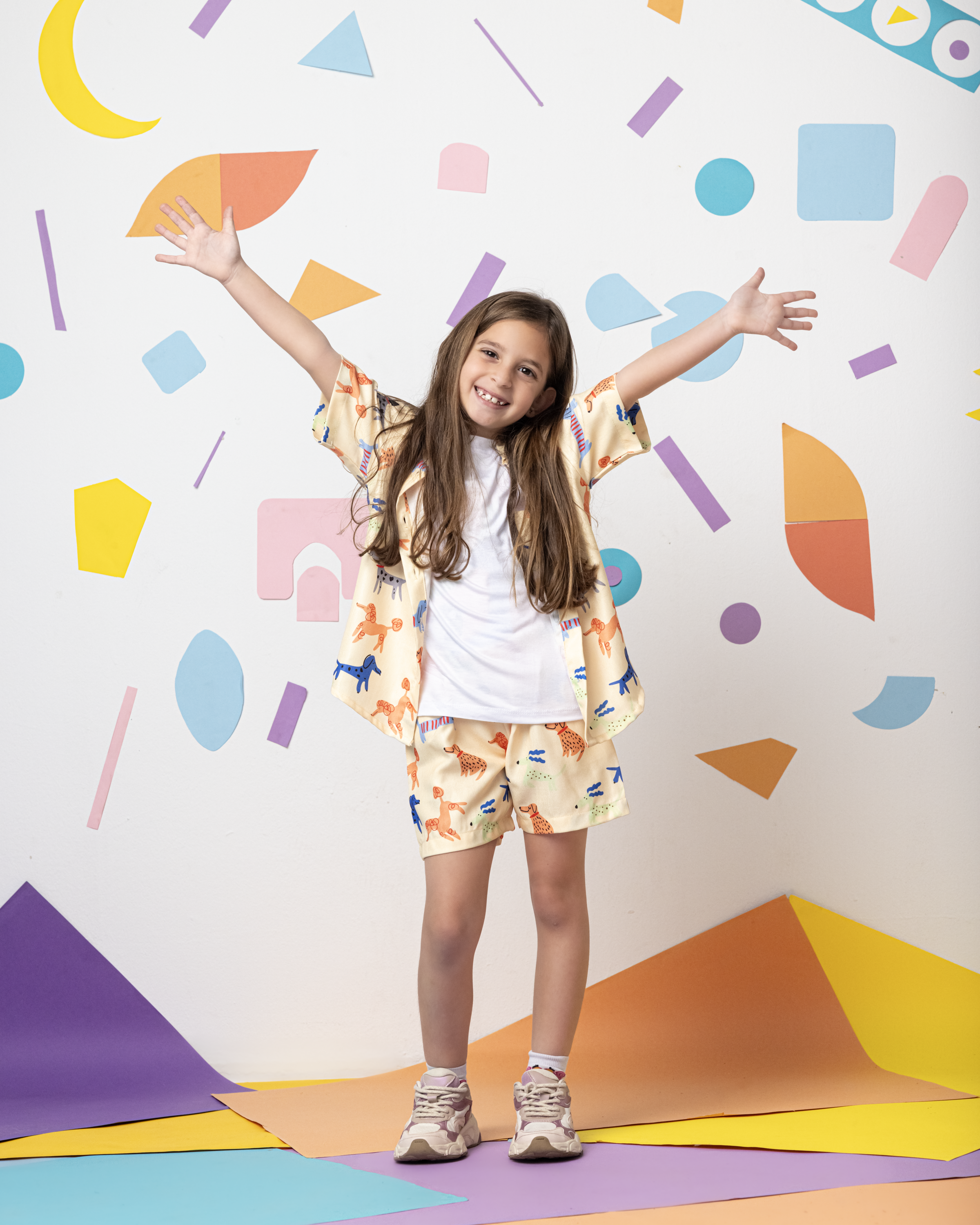 Dogs of the World Linen Short