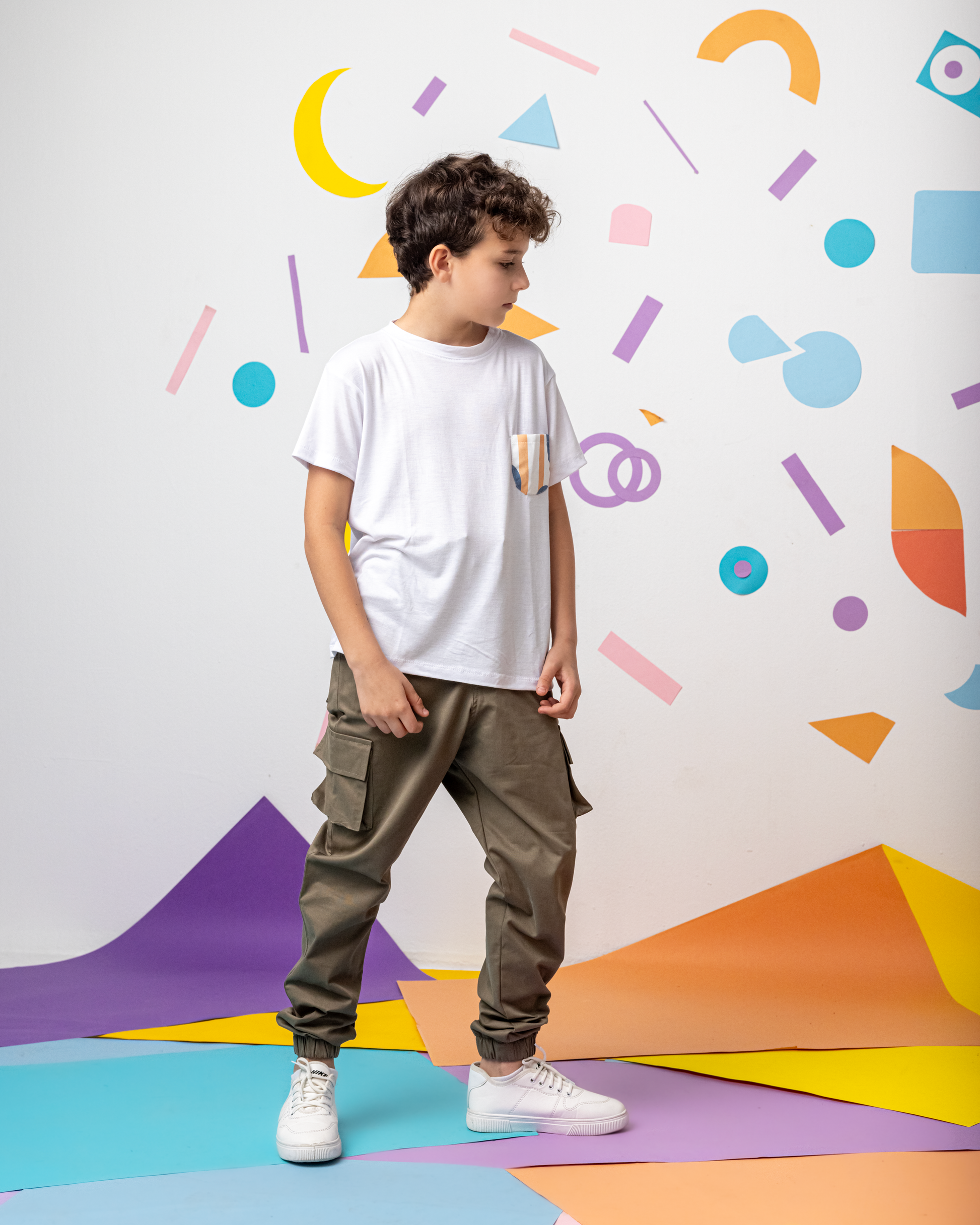 Gabardine Baggy Pants