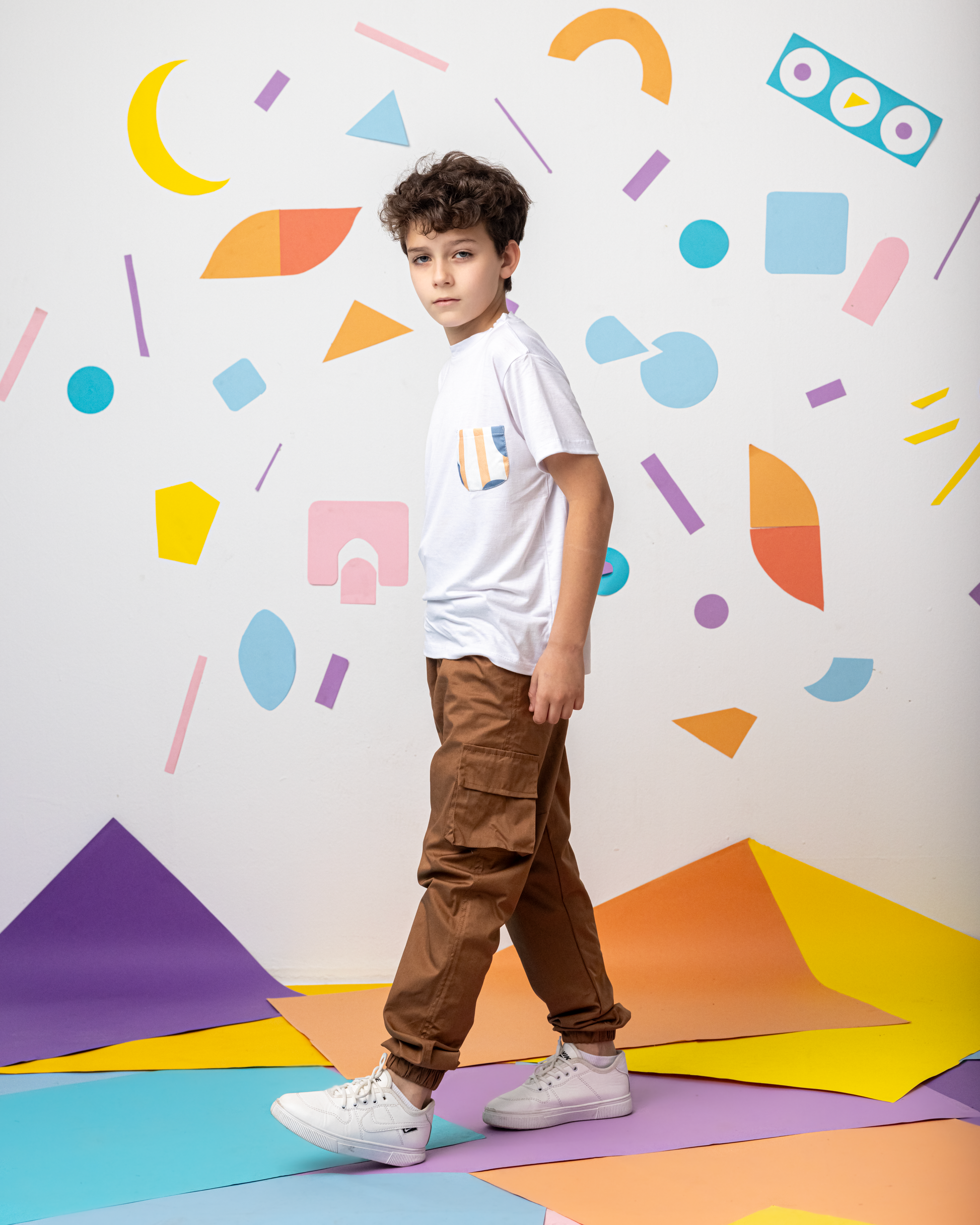 Gabardine Baggy Pants