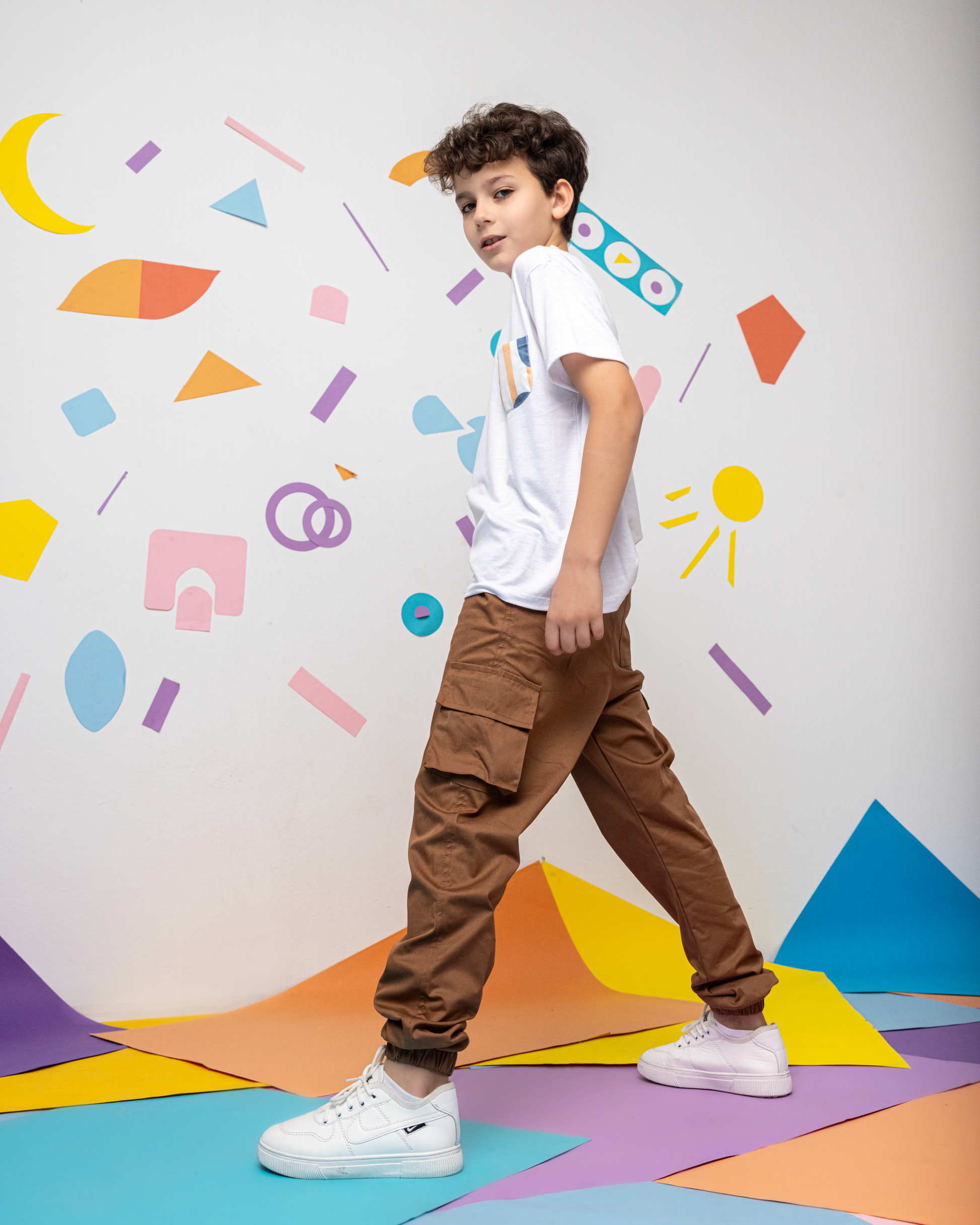 Gabardine Baggy Pants