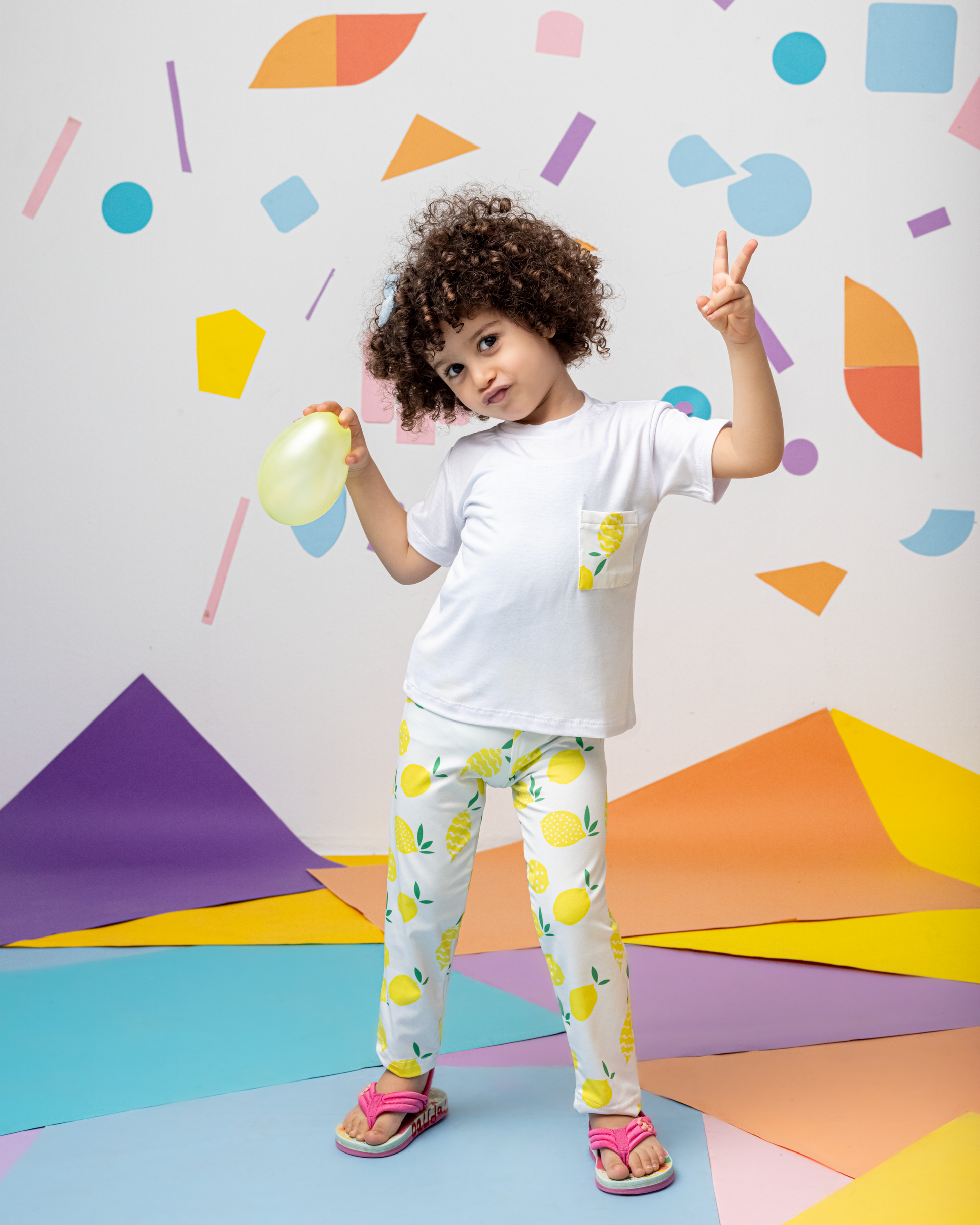 Happy in Yellow Leggings
