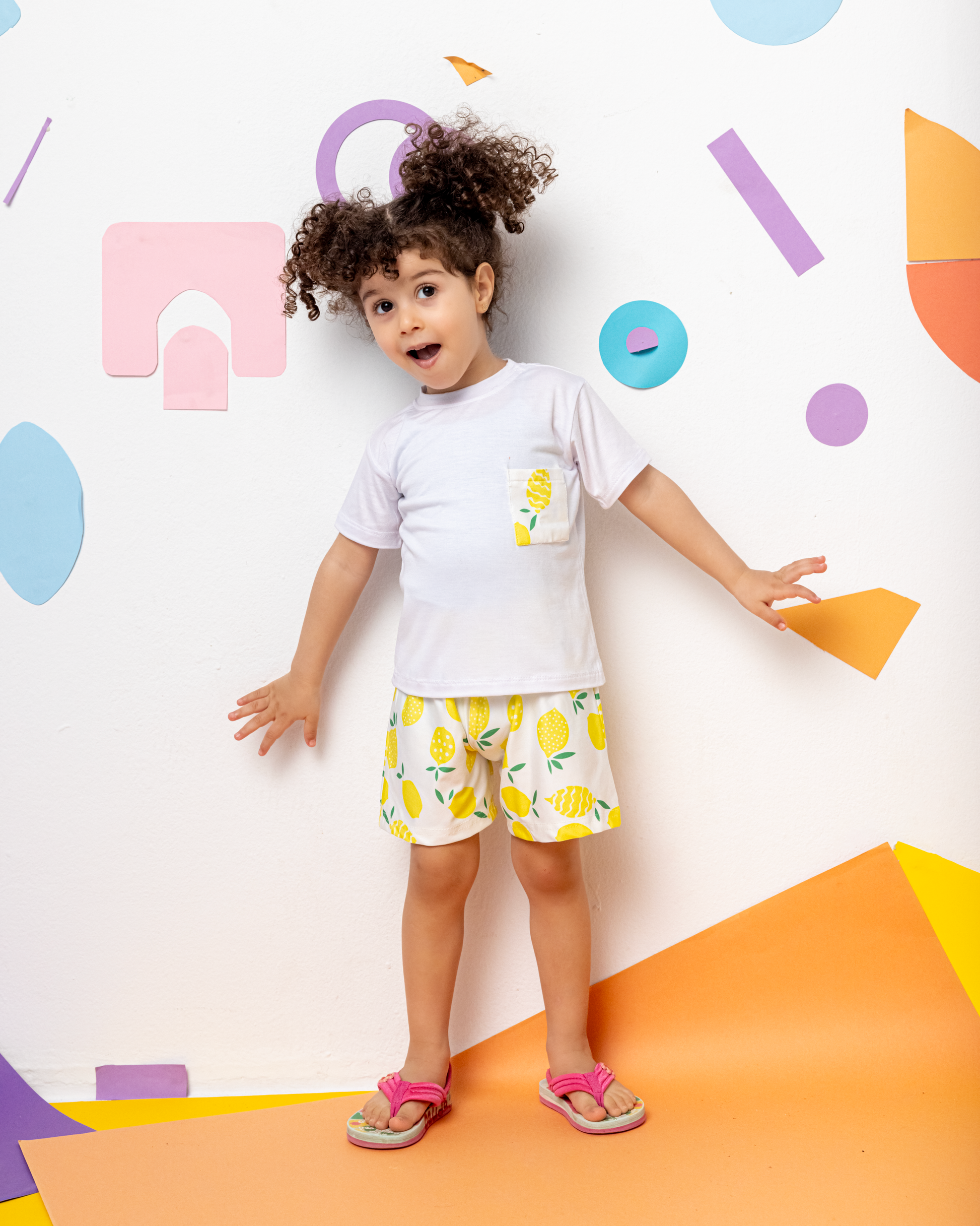 Happy in Yellow Shorts Set