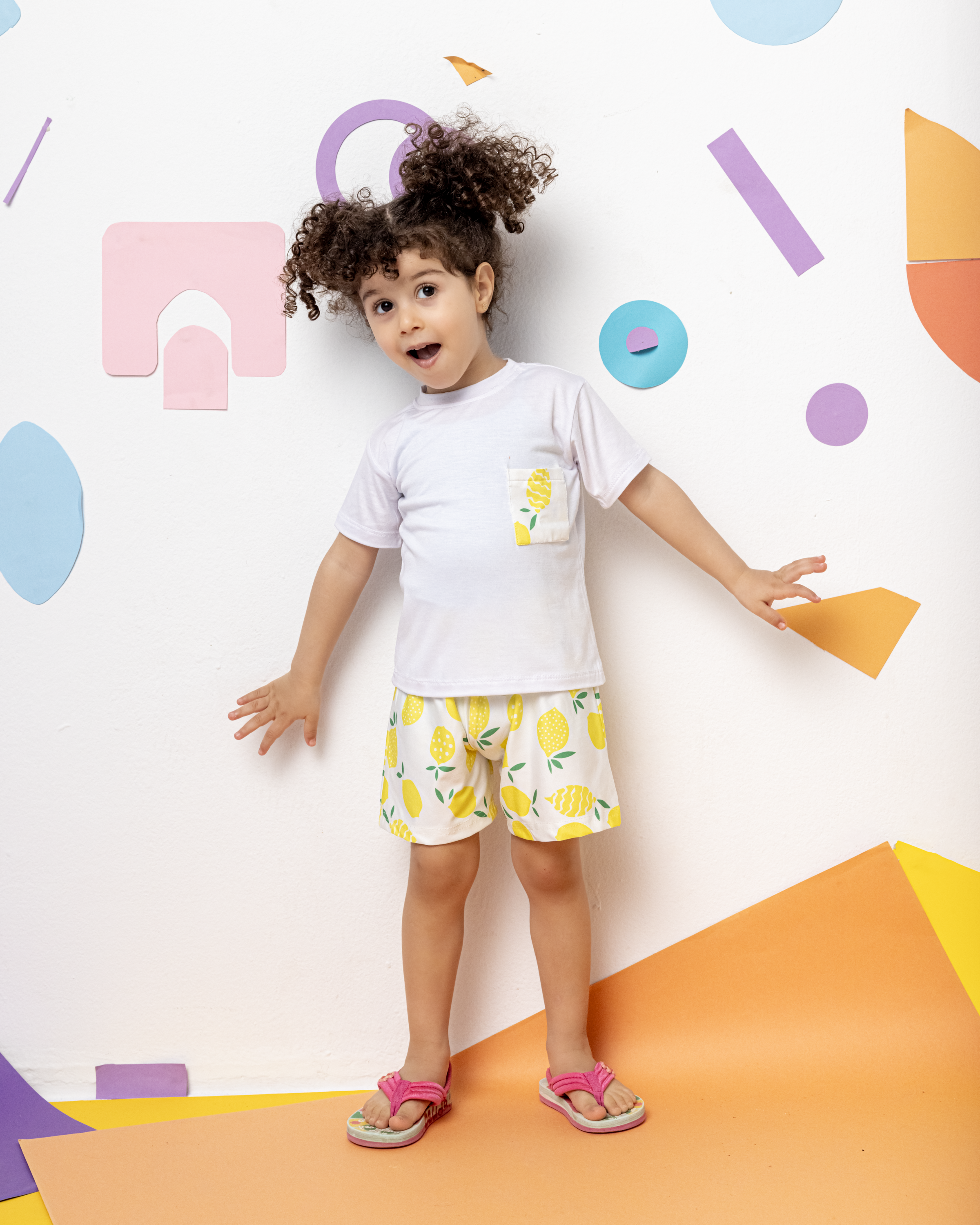 Happy in Yellow Shorts Set