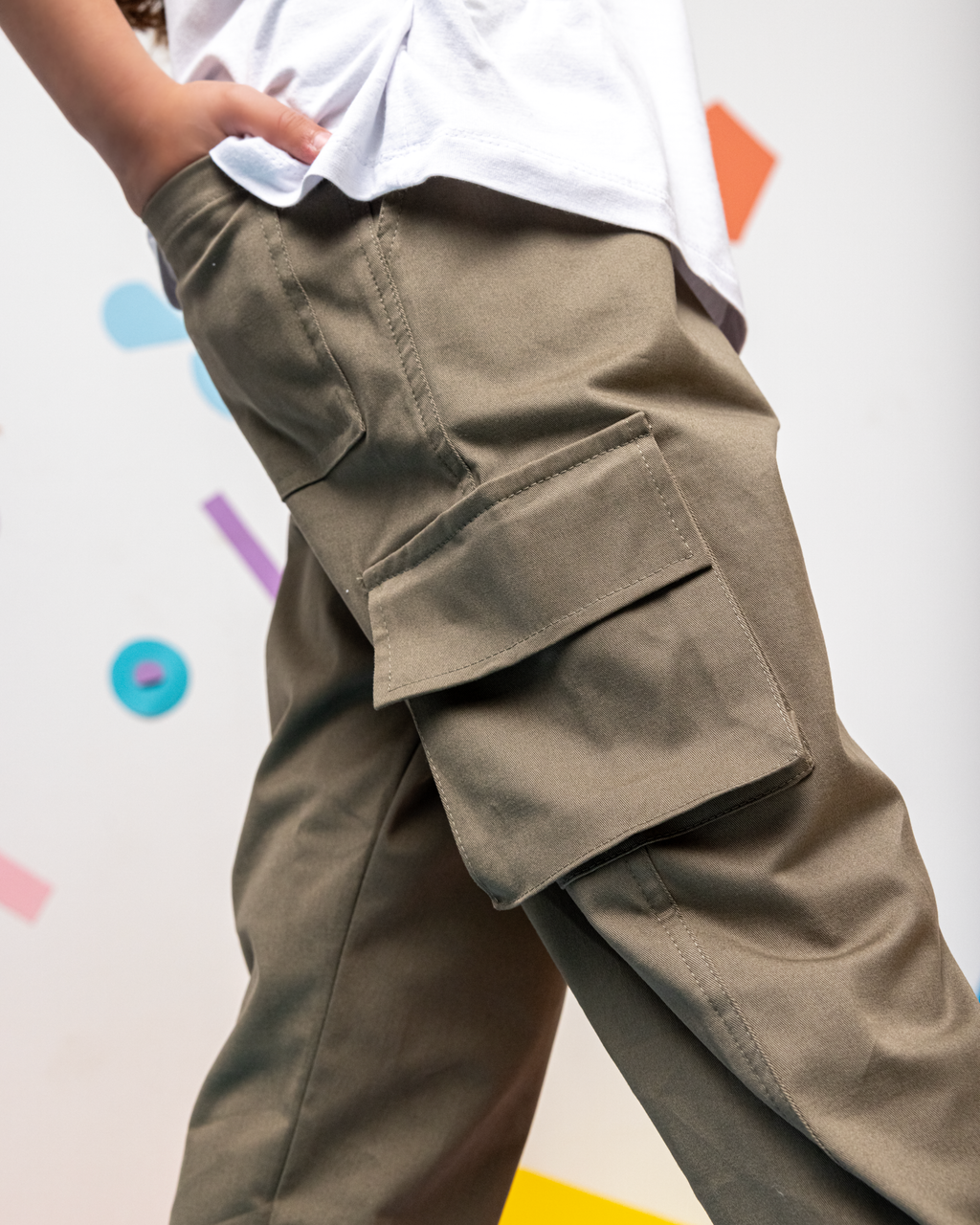 Gabardine Baggy Pants