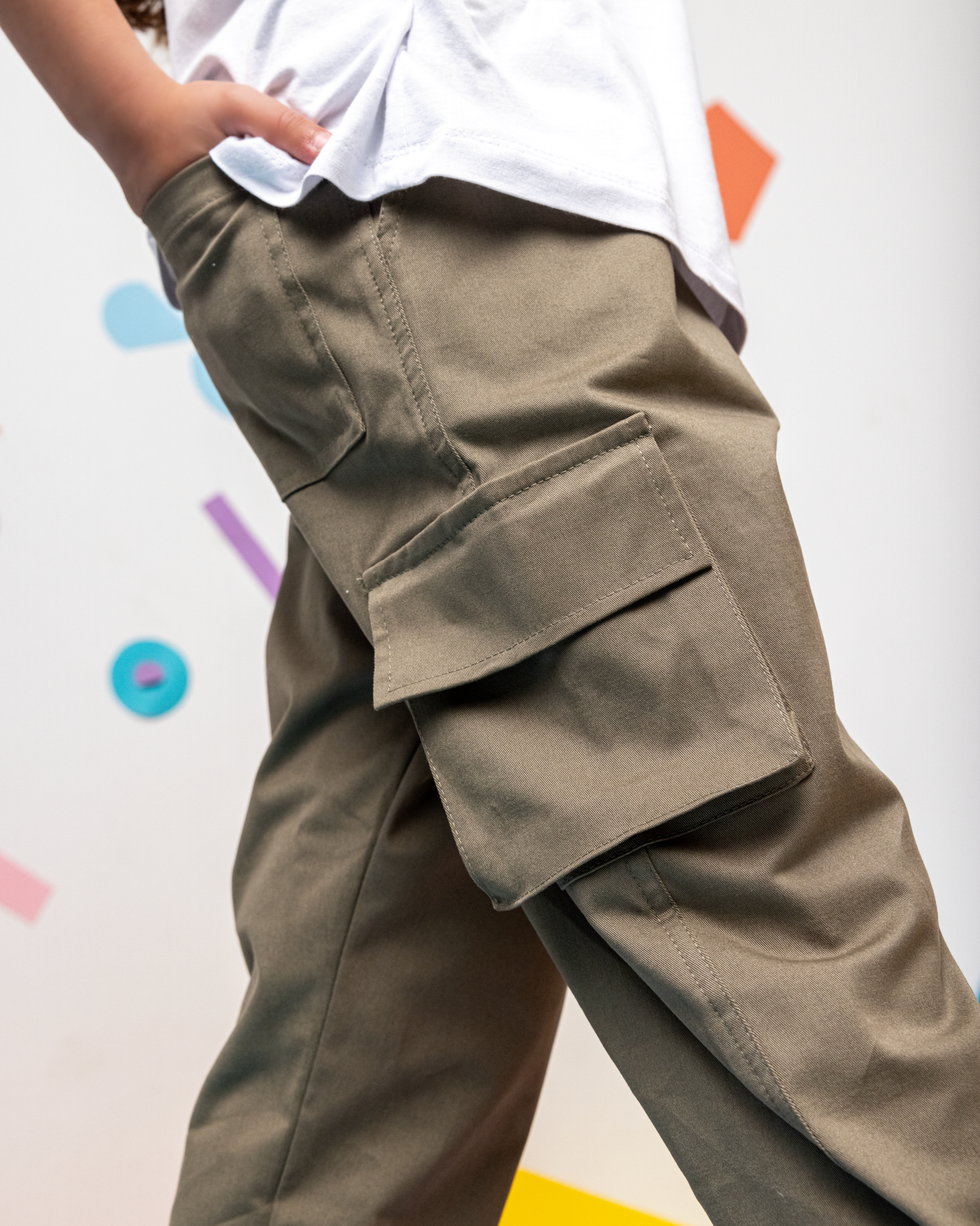 Gabardine Baggy Pants