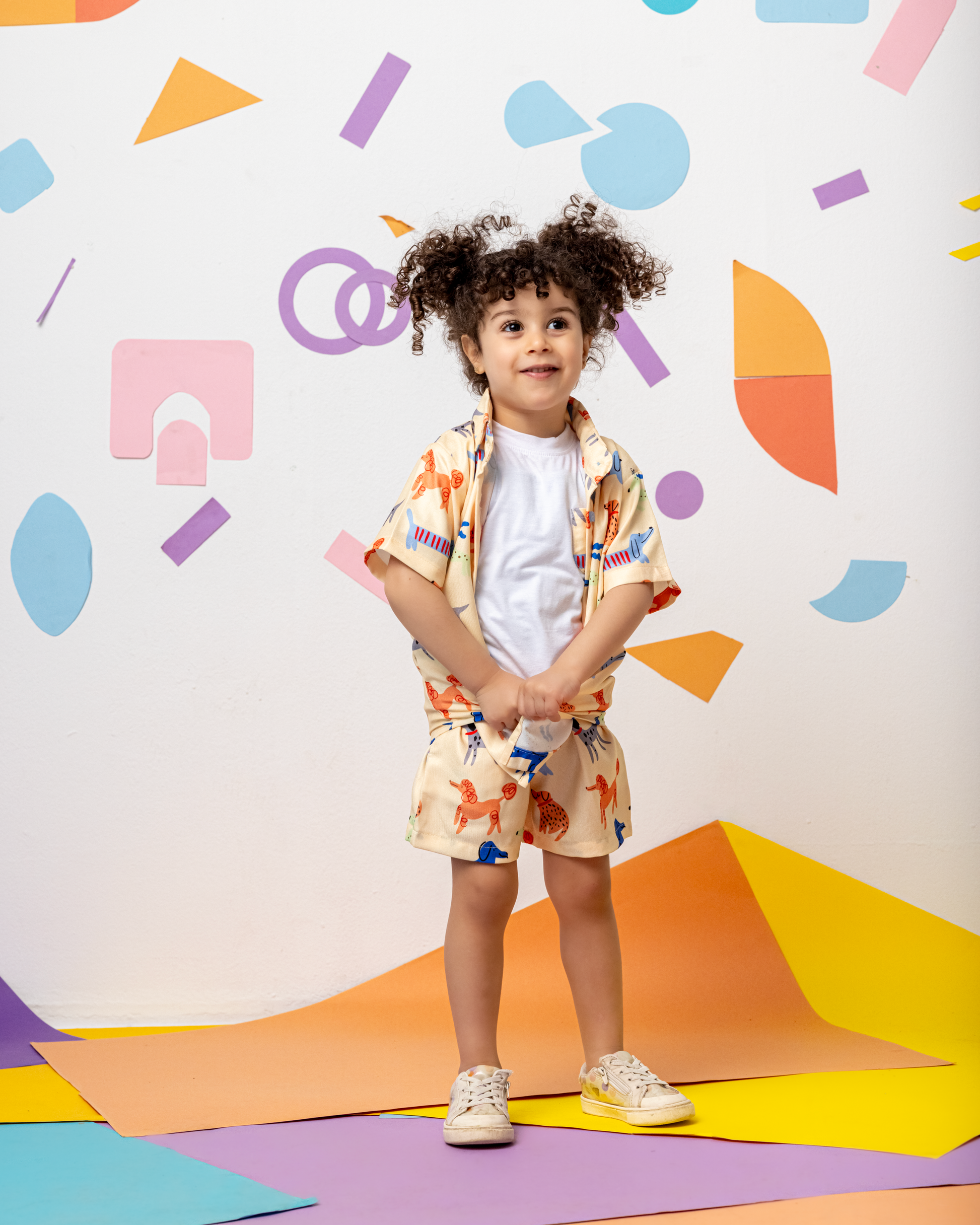 Dogs of the World Linen Shorts