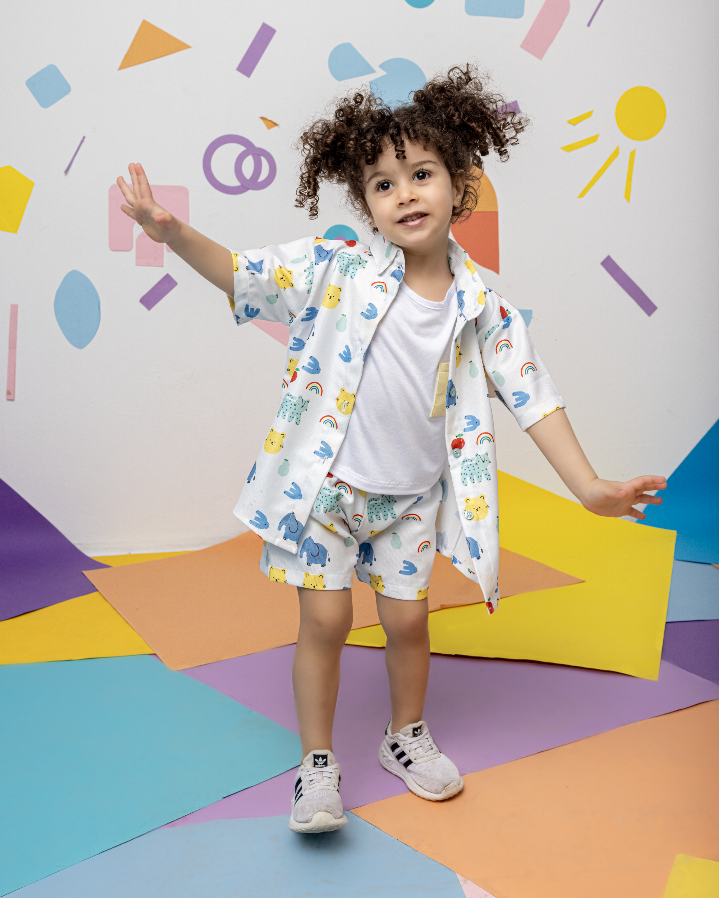 Mini Zoo Linen Shorts