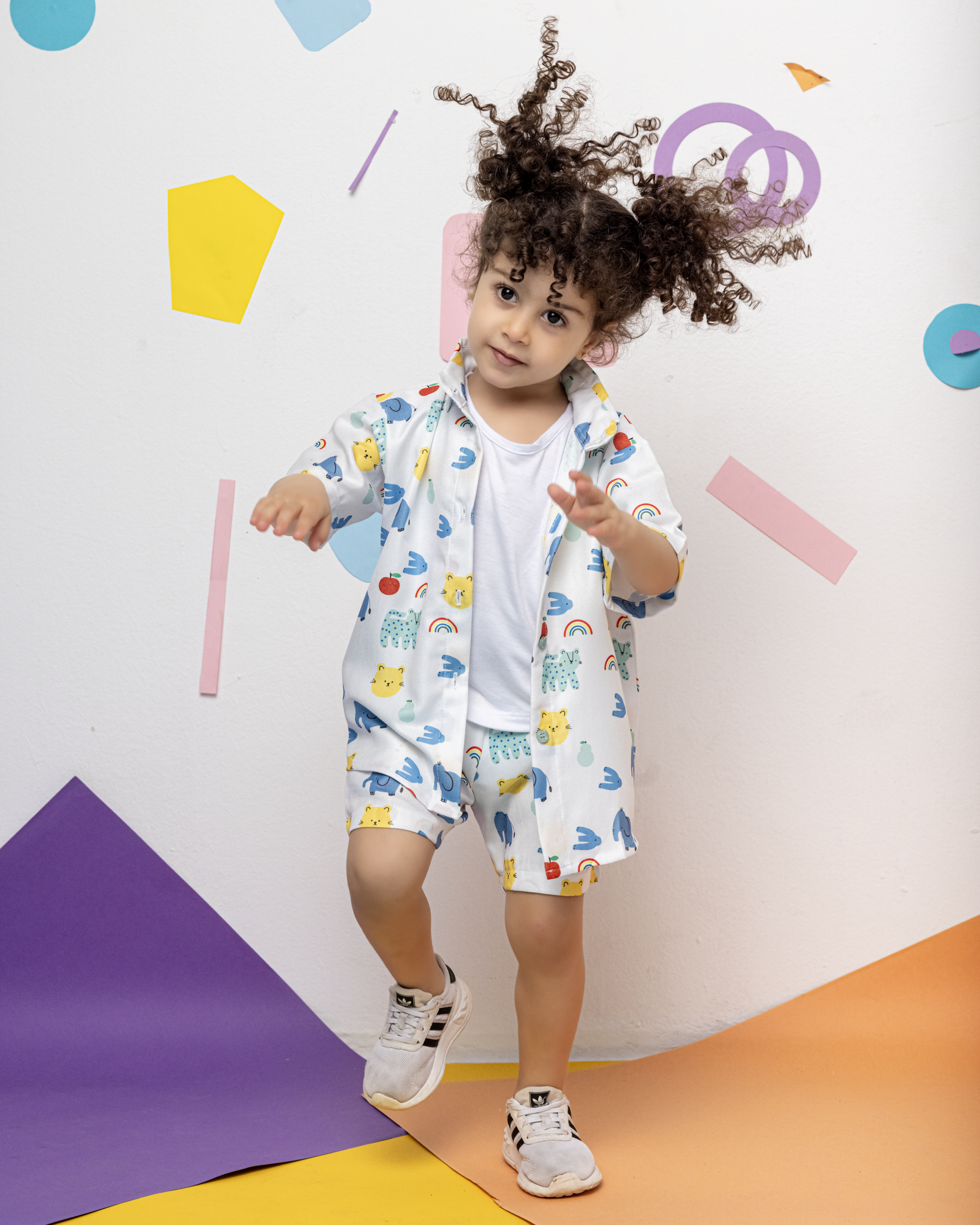 Mini Zoo Linen Shorts