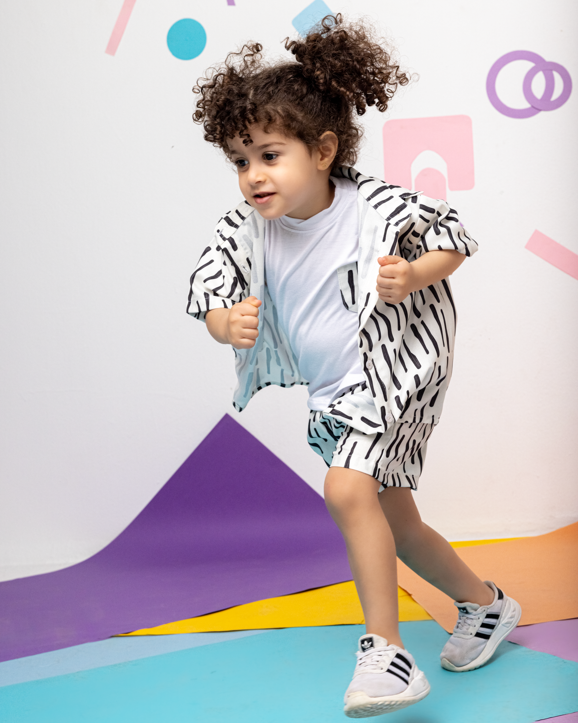 Zebra Linen Short