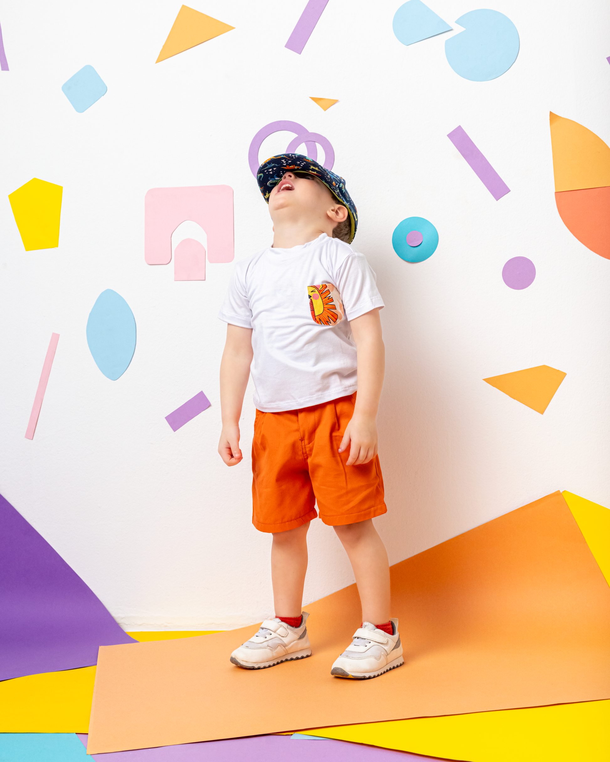 Cotton T-Shirt with Lions Pocket