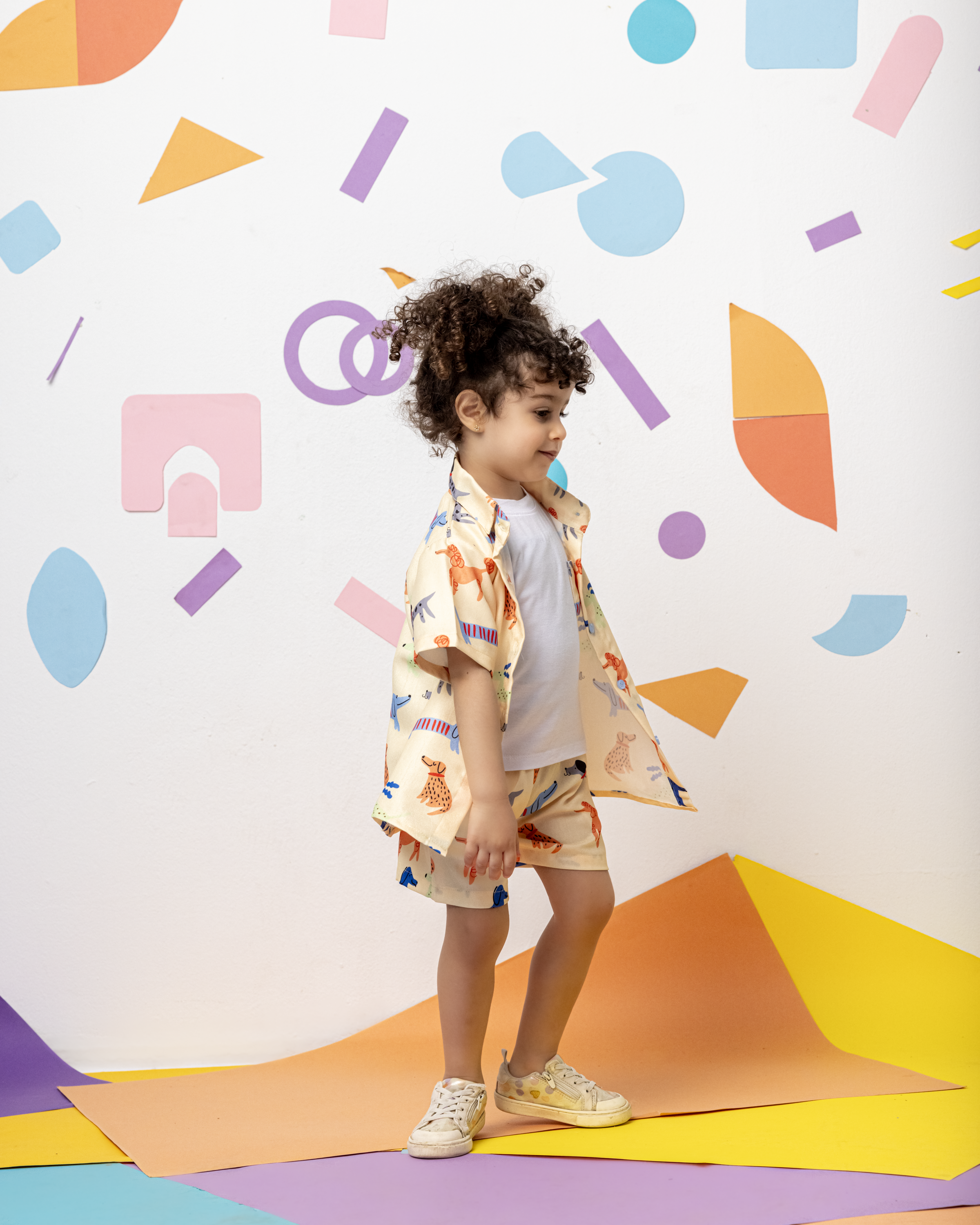 Dogs of the World Linen Short